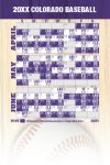 Magnetic Business Card Real Estate Baseball Schedules  |Realtor Tools